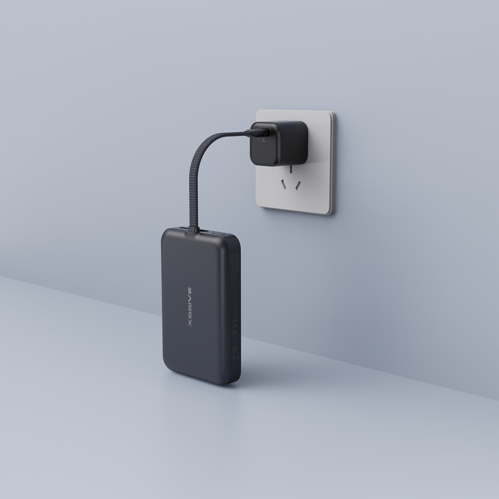 Xssive Magnetic Wireless Powerbank with Cable 10.000 mAh XS-PB51B - Black-2