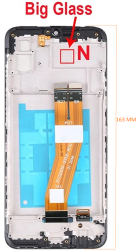LCD Display Galaxy A03 (A035G) with Frame NEW/ORG Brown Flex