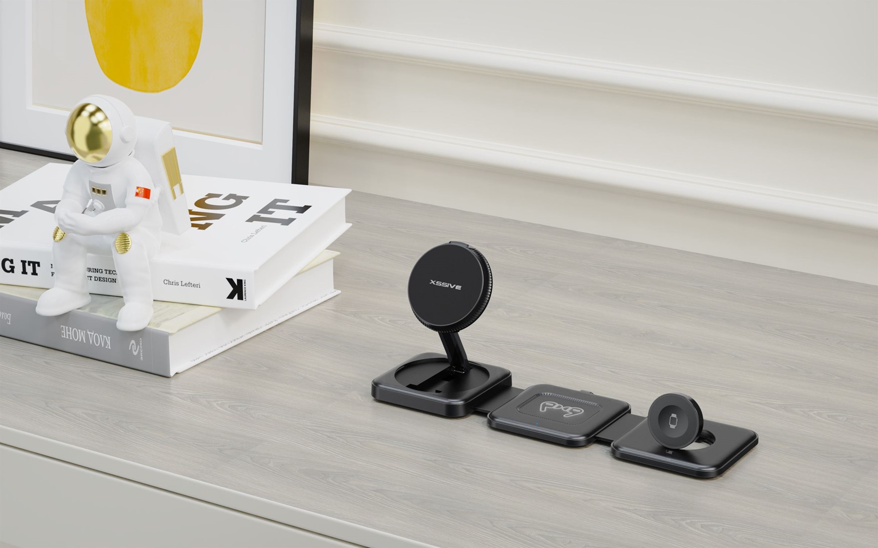 Chargeur Induction Qi 15W Rapide Pour Smartphone - Compatible Avec