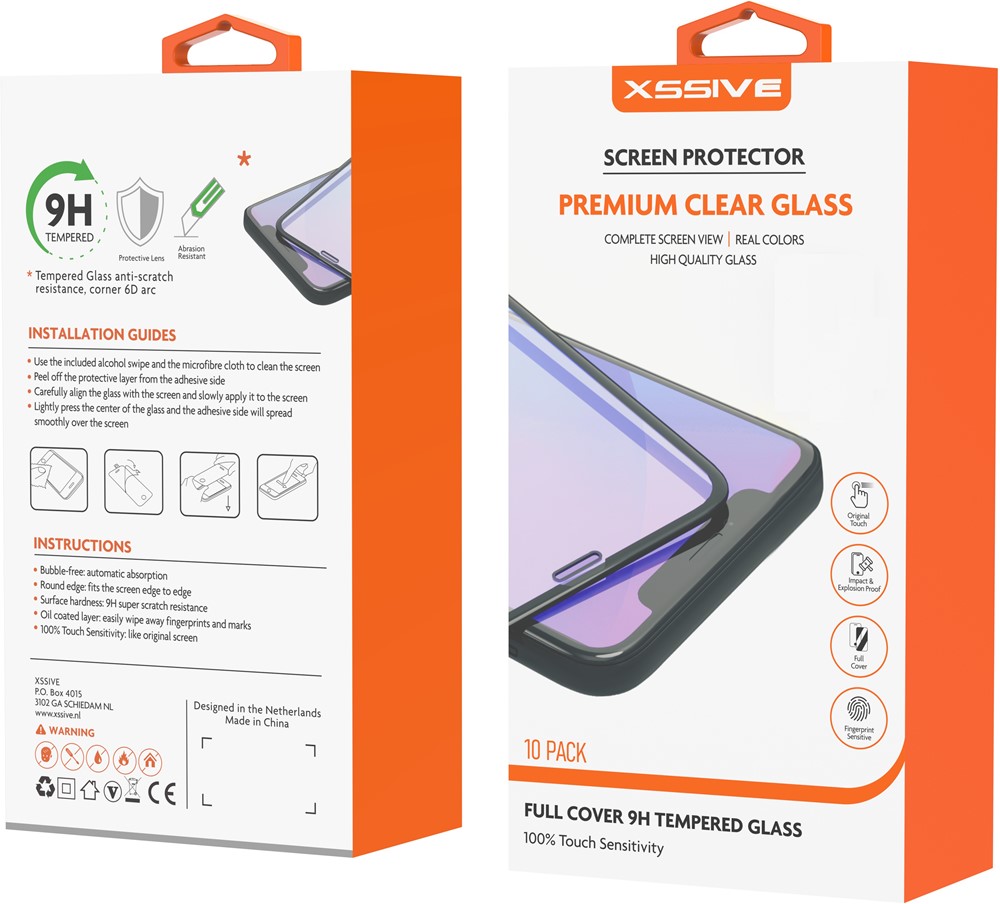 Xssive 10-Pack GoldLine Tempered Glass Galaxy S22 Plus - Zwart-2