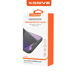 Xssive 10-Pack Goldline Privacy Tempered Glass iPhone 16 Pro Max - Black