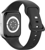 Xssive Premium Silicone Watch Strap for Apple Watch 38/40/41/42mm - Zwart