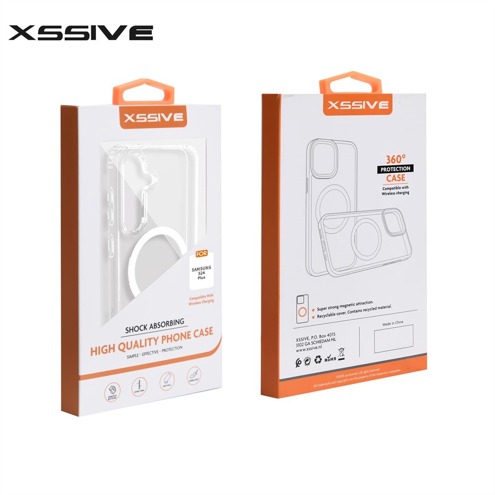 Xssive TPU Back Cover compatible for Magsafe Galaxy S24 Plus - Clear-3