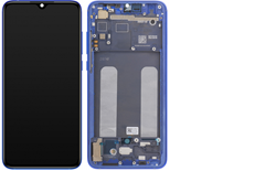 LCD Display Service Pack Xiaomi Mi 9 Lite (2019) with Frame - Blue