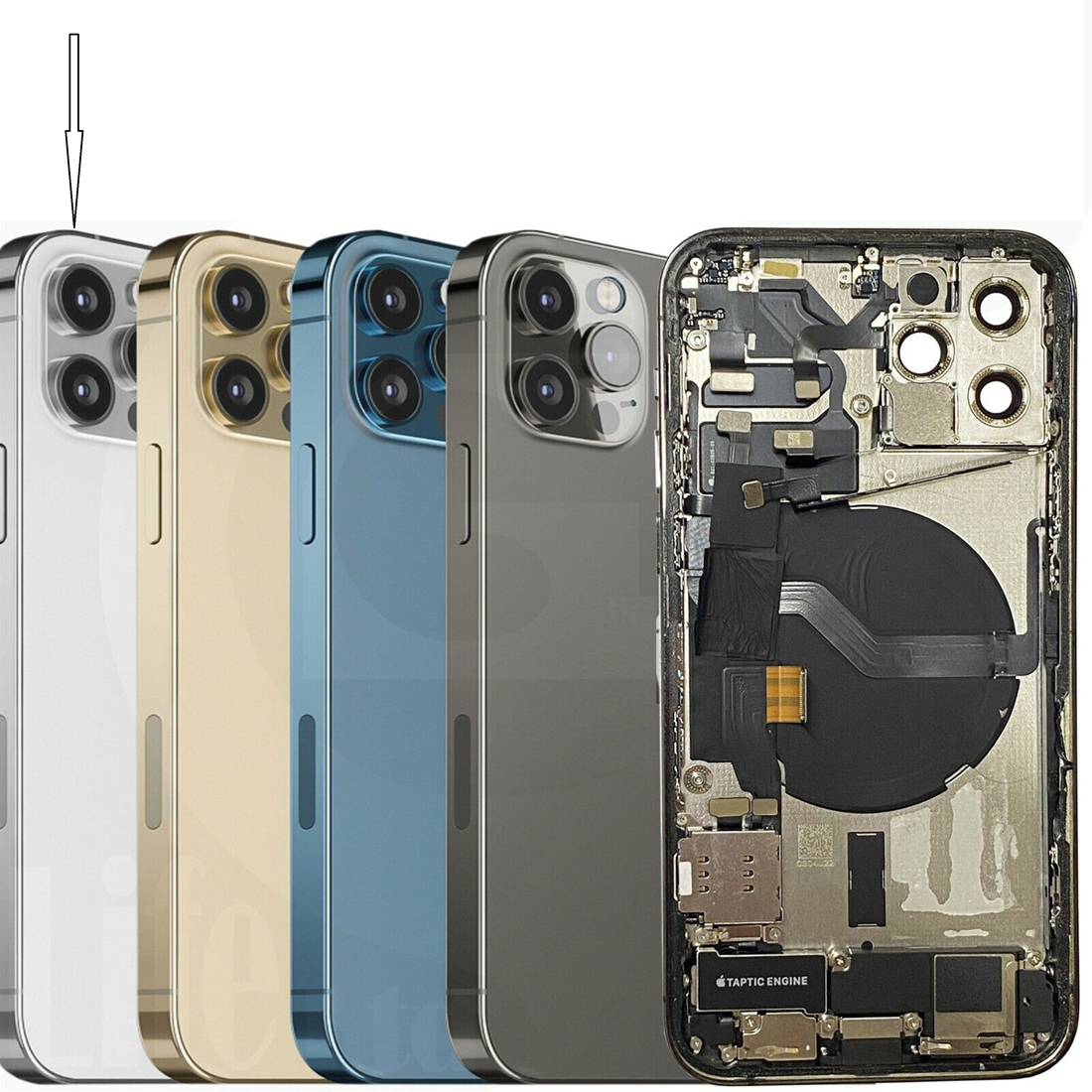 iPhone 12 Pro - Back Housing Complete (Pulled) no Battery - Wit ...