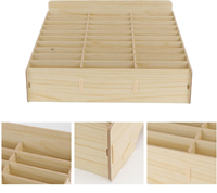 Houten Opbergdoos met vakjes voor LCD-2