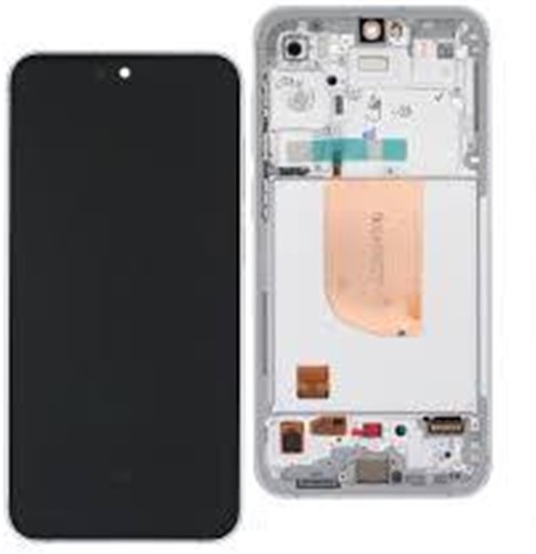 LCD Display Service Pack Galaxy S23FE S711 GH82-32854B with Frame - Wit