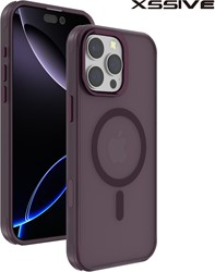 Xssive Back Case Color Clear Serie for Magsafe iPhone 16 Plus - Burgundy