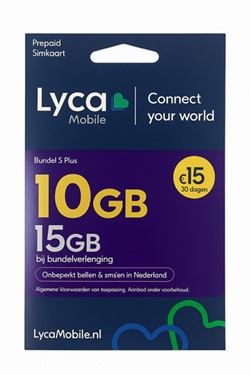 Lyca Prepaid Simkaart 10GB