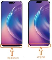 iPhone 16 Pro Max- LCD Display SOFT OLED (Big Bottom)