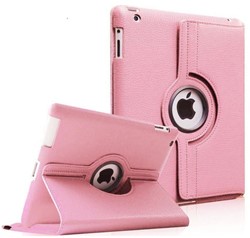 Rotatable Tablet Case Apple iPad 2/3/4 - Soft Pink