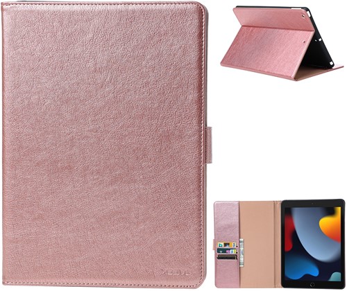 Xssive Book Tablet Hoes Apple iPad 10.2- Rose Goud
