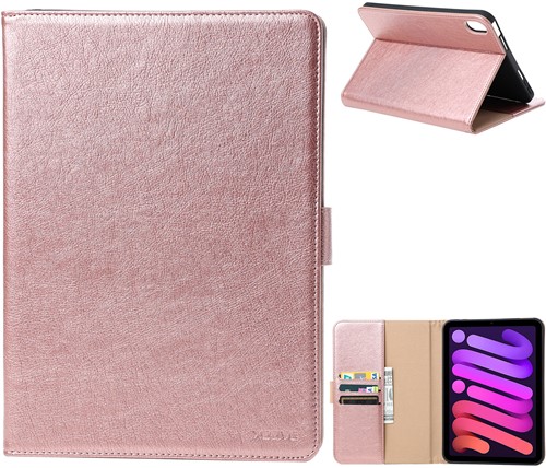 Xssive Book Tablet Hoes Apple iPad Mini 6 - Rose Goud