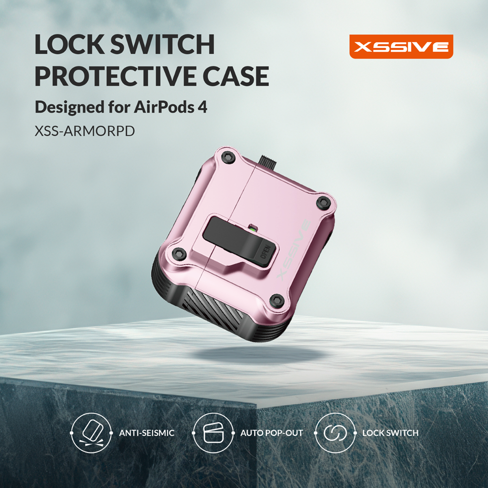 Xssive Protective Case for AirPods4 XSS-ARMORPD - Pink-2