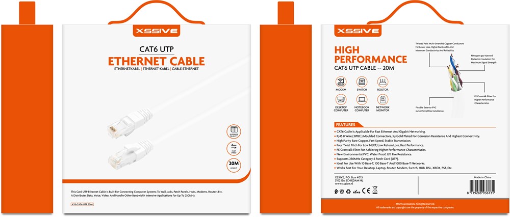 Xssive Ethernet UTP Kabel Cat.6 XSS-CAT6 UTP - 20m-2