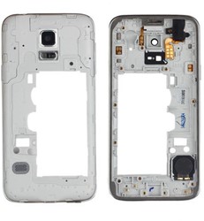 Galaxy S5 Mini G800 - Middle Housing with Frame - Zilver