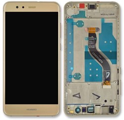 P10 Lite - LCD Display Compleet with Frame - Goud