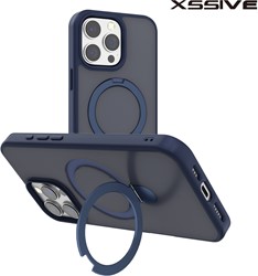 Xssive Back Case for Magsafe Ronde Stand iPhone 14 Pro Max - Blue
