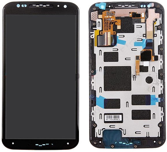 Moto X2 - LCD Display Compleet met Frame - Zwart