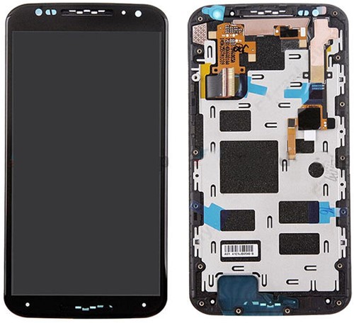 Moto X2 - LCD Display Compleet met Frame - Zwart