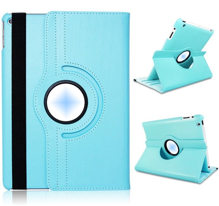 Rotatable Tablet Case Apple iPad 2/3/4 - Light Blue