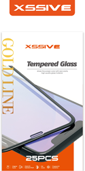 Xssive 25-Pack 6D Tempered Glass iPhone 12 Mini- Black