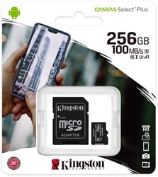 Kingston MicroSD + Adapter 256GB Class 10