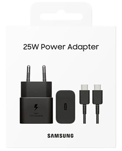Samsung 25W Power Adapter+CC Cable EP-T2510NXBEGEU - Zwart (met verpakking)