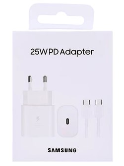 Samsung 25W Power Adapter+CC Cable EP-T2510NXWEGEU - Wit (met verpakking)