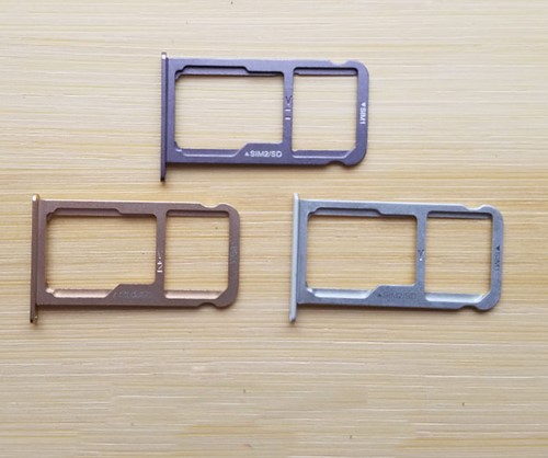 P9 Lite - Sim Card Tray + MicroSD tray - Zilver