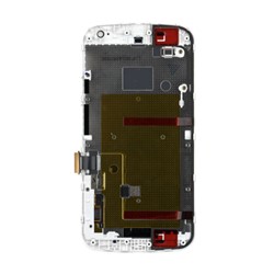 Moto G 1st.gen - LCD Display Complete with Frame - White