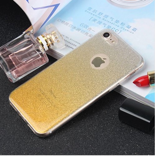 Xssive Glitter TPU Back Cover Apple iPhone 6/6S - Zilver Goud