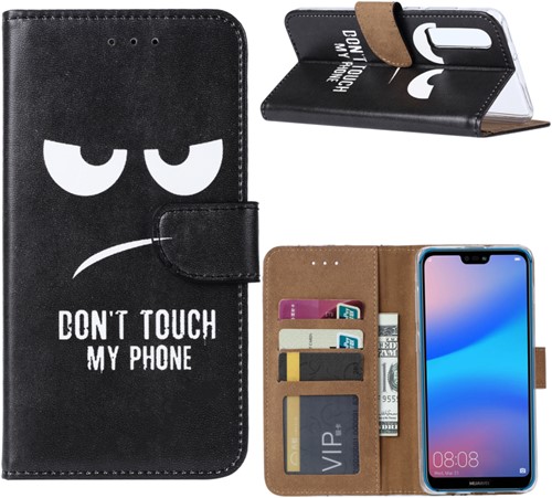Book Case Huawei P30 - Don't Touch My Phone