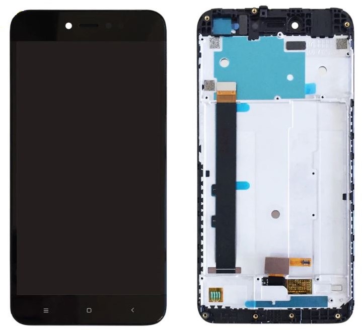 Xiaomi Redmi Note 5A Prime - LCD Display Complete w/Frame - Black