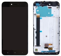 Xiaomi Redmi Note 5A Prime - LCD Display Complete w/Frame - Black