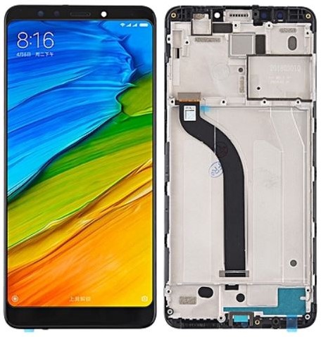 Xiaomi Redmi 5 - LCD Display Complete w/Frame - Black