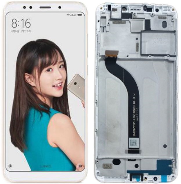 Xiaomi Redmi 5 - LCD Display Complete w/Frame - White