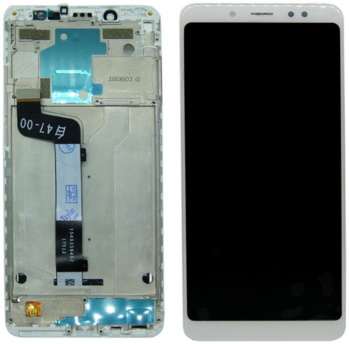 Xiaomi Redmi Note 5 - LCD Display Complete w/Frame - Wit