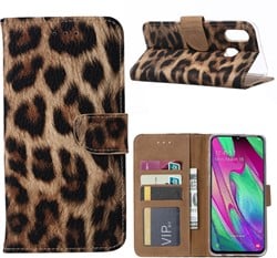 Book Case Samsung Galaxy A41 - Luipaard