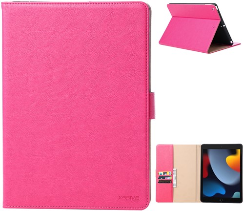 Xssive Book Tablet Hoes Apple iPad 10.2- Pink