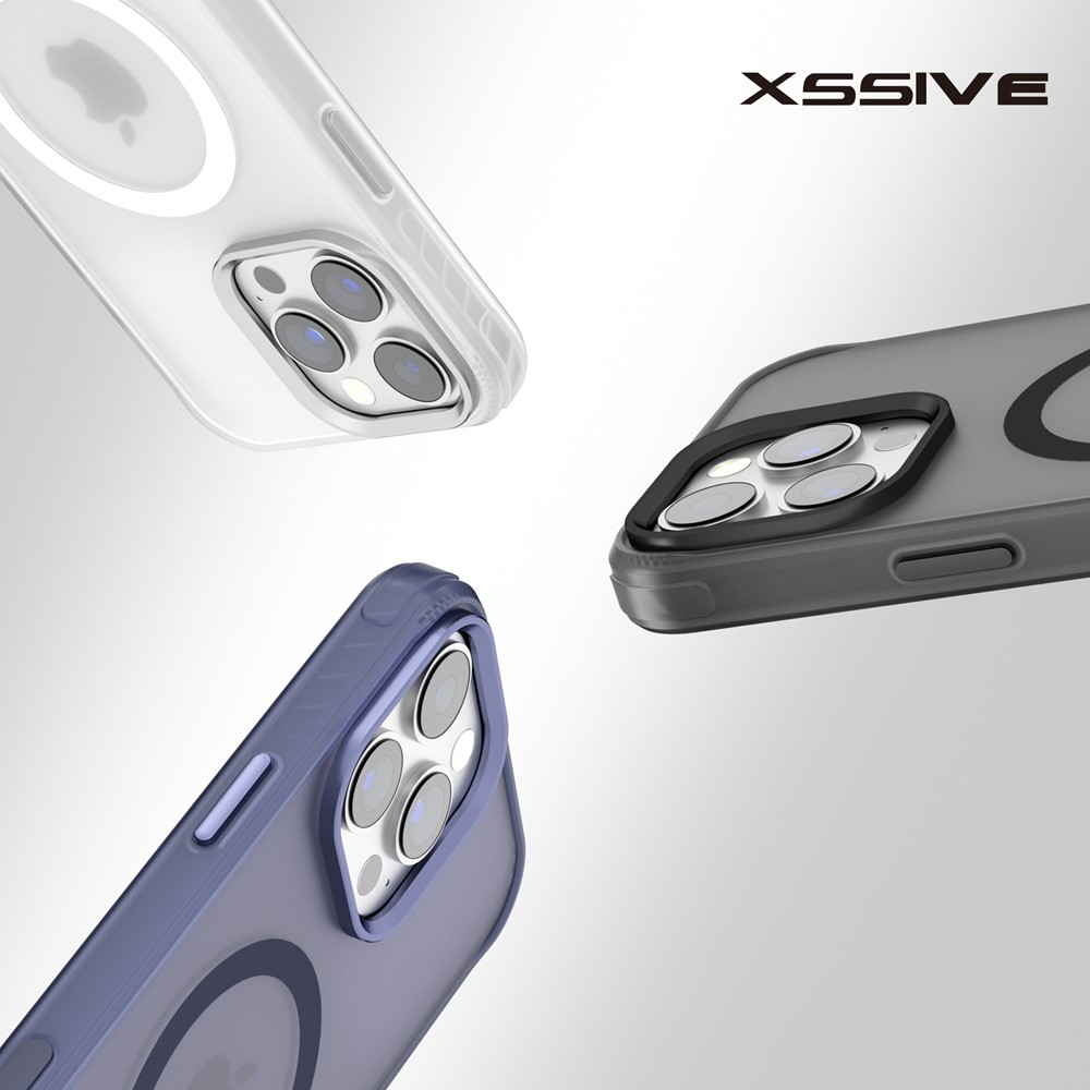 Xssive Back Case Color Clear Serie voor Magsafe iPhone 15 Pro - Matte Transparant-2