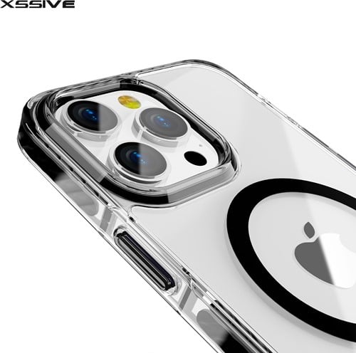 Xssive TPU Back Cover voor Magsafe iPhone 15 Pro - Zwarte Bumper-2