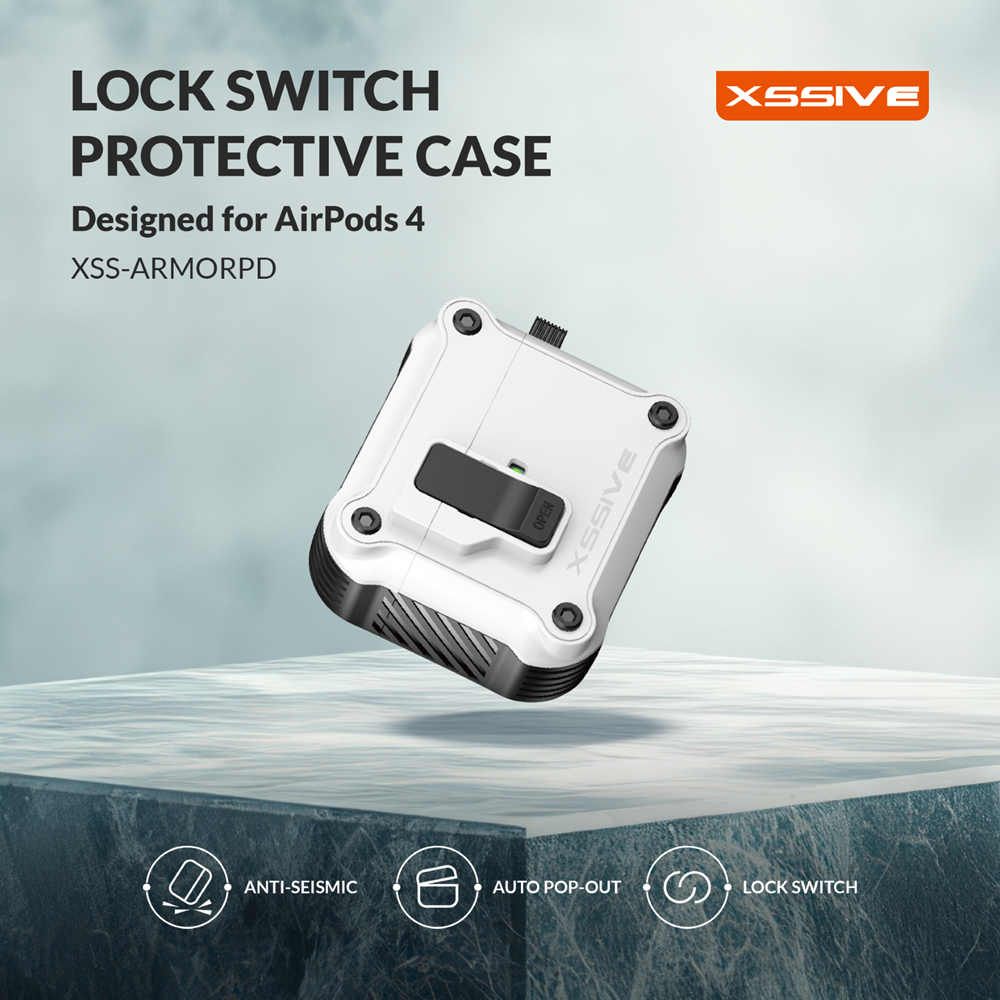 Xssive Protective Case for AirPods4 XSS-ARMORPD - White-2
