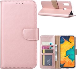 Book Case Samsung Galaxy A30 - Rose Goud