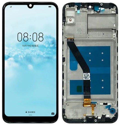 Huawei Y6 2019 - LCD Display with Frame - Zwart
