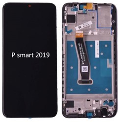 P Smart 2019 - LCD Complete with Frame ORG - Black