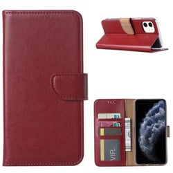 Book Case Apple iPhone 11 Pro Max - Wijnrood