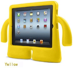 2-Handgrip Anti-Shock Tablet Case Apple iPad Mini 1,2,3,4,5 - Geel