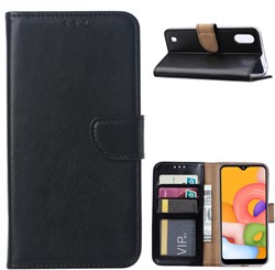 Book Case Samsung Galaxy A01 - Zwart