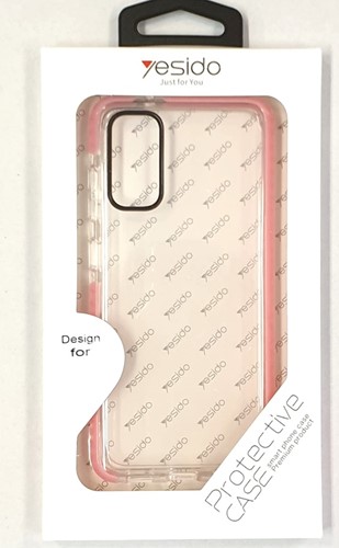 Yesido TPU Back Cover Apple iPhone 11 Pro (5.8) - Clear met Roze Rand